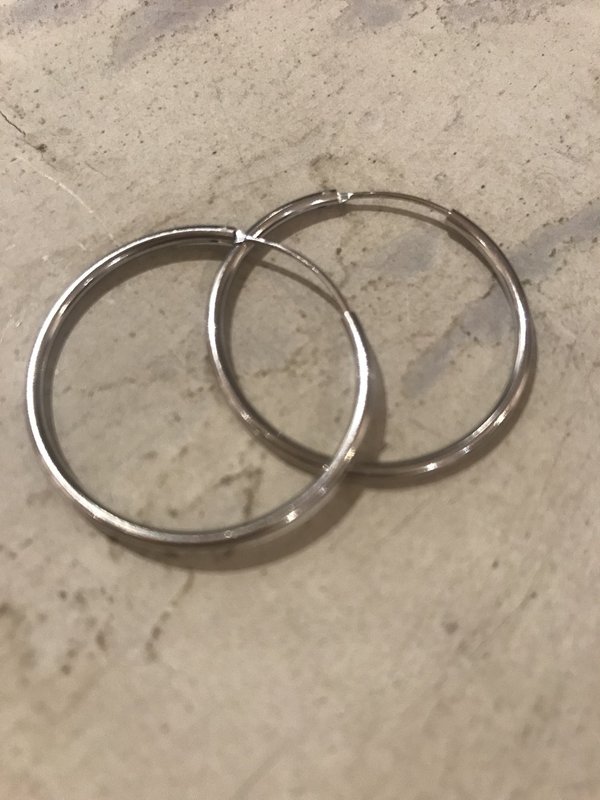 Creole "Hoops" in Silber
