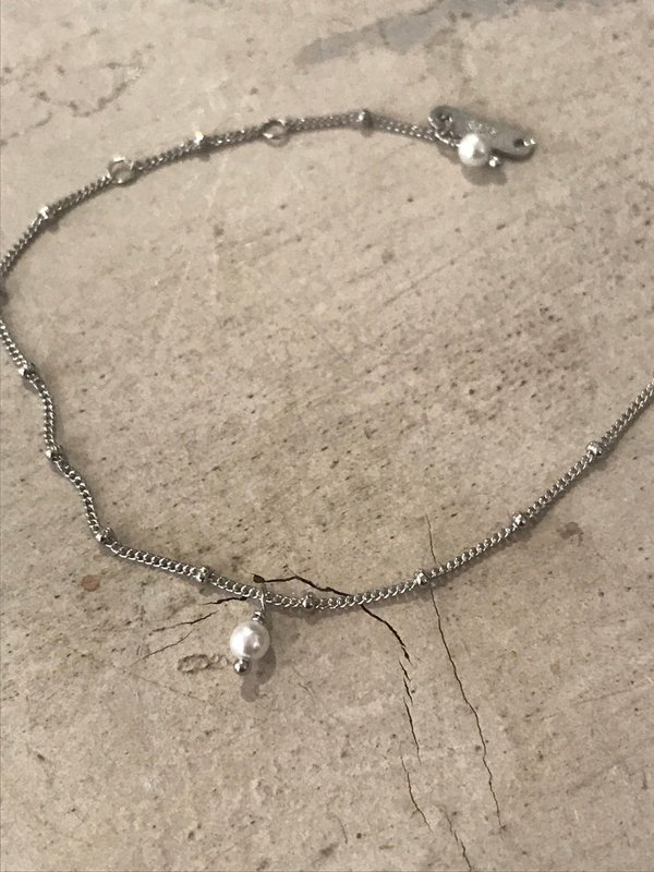 Armband "Tilda" mit kleiner Perle in Silber